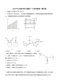 2025年山东省枣庄市滕州一中高考物理一模试卷（含详细答案解析）