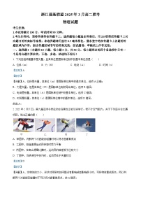 浙江省强基联盟2024-2025学年高二下学期3月联考物理试题（Word版附解析）