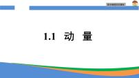 人教版 (2019)选择性必修 第一册动量课堂教学ppt课件