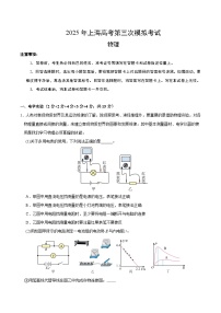 2025年高考第三次模拟考试卷：物理（上海卷）（考试版）