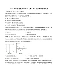 2024-2025学年重庆市高三（第二次）模拟考试物理试卷(含详细答案解析)