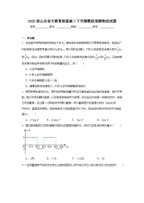 2025届山东省大教育联盟高三下学期模拟预测物理试题（附答案解析）