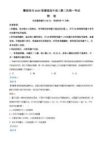 四川省攀枝花市2025届高三下学期3月二模试题 物理 含解析