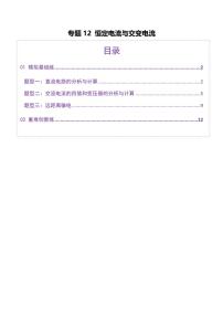 2025年高考物理二轮复习讲练测（新高考通用）专题12 恒定电流与交变电流（练习）（原卷版）