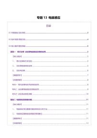 2025年高考物理二轮复习讲练测（新高考通用）专题13 电磁感应（讲义）（原卷版）
