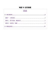 2025年高考物理二轮复习讲练测（新高考通用）专题18 近代物理（练习）（原卷版）