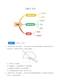 2025年高考物理一模试题分类汇编（新高考通用）专题12 光学（新高考通用）（原卷版）