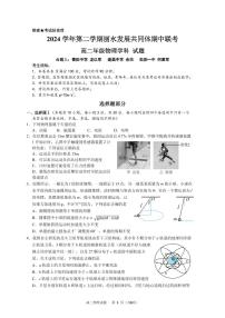 浙江省丽水市发展共同体2024-2025学年高二下学期4月期中联考物理试卷（PDF版附答案）