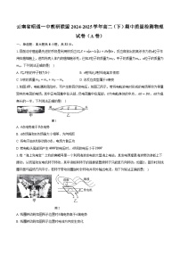 云南省昭通一中教研联盟2024-2025学年高二（下）期中质量检测物理试卷（A卷）