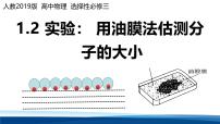人教版 (2019)选择性必修 第三册实验：用油膜法估测油酸分子的大小课前预习ppt课件