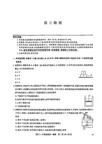 2025年九师联盟高三下学期4月物理试题及答案