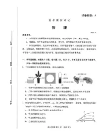 山东省潍坊市2025届高三高考模拟考试物理试题（含答案）