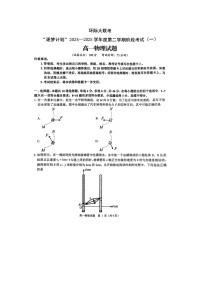 河南省驻马店市环际大联考2024-2025学年高一下学期3月月考（图片版）物理试卷