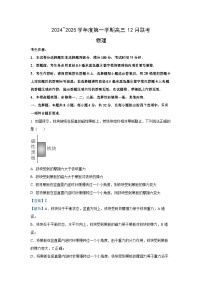 安徽省县中联盟2024-2025学年高三上学期12月联考物理试卷（解析版）