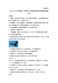 内蒙古包头市2024-2025学年高一上学期期末教学质量检测物理试卷（解析版）