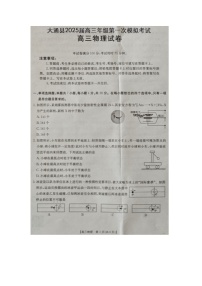 2025届青海省西宁市大通县高三下学期高考一模（图片版）物理试卷