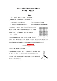 2025届上海市四校联考高三下学期3月质量调研（图片版）物理试卷