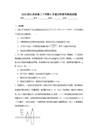 2025届江西省高三下学期4月适应性联考物理试题（无答案）