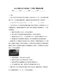2025届浙江省宁波市高三下学期三模物理试题（无答案）