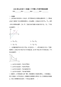 2025届山东省十三校高三下学期4月联考物理试题（附答案解析）
