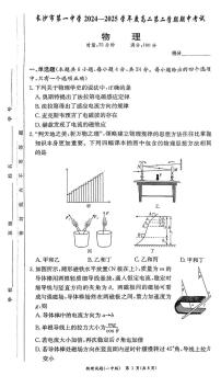 湖南长沙一中2024-2025学年高二下学期5月期中物理试题+答案