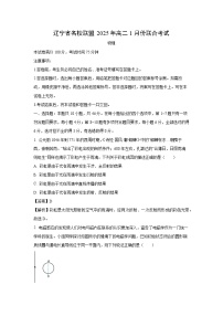 辽宁省名校联盟2024-2025学年高二上学期1月联合考试物理试题（解析版）