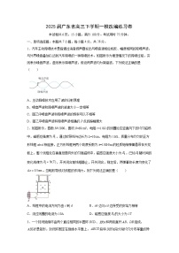 2025届广东省高三下学期一模改编（练习卷）物理试卷（解析版）