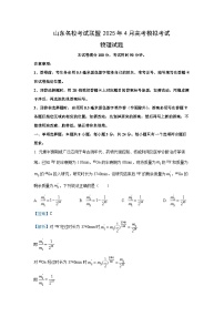 2025届山东省名校考试联盟高三下学期市级第二次模拟考试物理试卷（解析版）