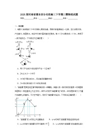 2025届河南省豫东部分名校高三下学期三模物理试题（无答案）