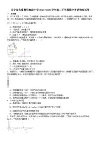 辽宁省大连市大连育明高级中学2024-2025学年高二下学期期中考试物理试卷