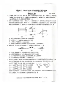 2025届江西省赣州市高三下学期二模物理试题（高考模拟）