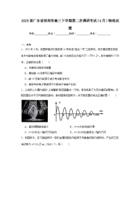 2025届广东省深圳市高三下学期第二次调研考试（4月）物理试题（无答案）