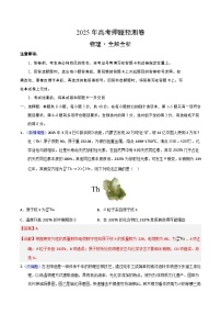 2025年高考押题预测卷：物理（天津卷01）（解析版）