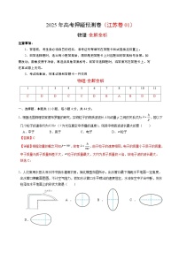 2025年高考押题预测卷：物理（江苏卷01）（解析版）