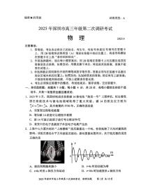 2025年广东省深圳市高三二模考试 物理试题（含答案）