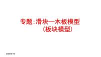 高考物理一轮复习课件：滑块—木板模型