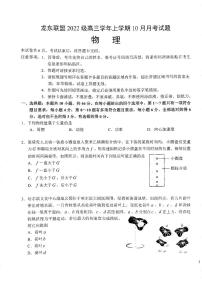 黑龙江省龙东联盟2024-2025学年高三上学期10月月考物理试卷（含答案）