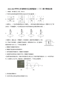 2024-2025学年江苏省南京市五校联盟高二（下）期中物理试卷（含解析）