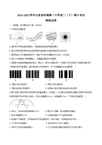 2024-2025学年山东省济南第一中学高二（下）期中考试物理试卷（含答案）