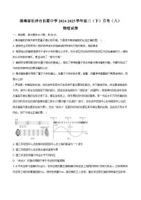 湖南省长沙市长郡中学2024-2025学年高三（下）月考（八）物理试卷（含解析）