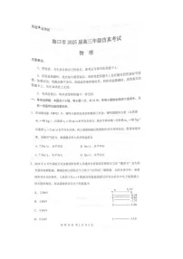 2025届海南省海口市高三下学期仿真考试物理（图片版）试题