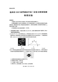 2025届河北省沧州市高三下学期4月复习质量监测（二模）物理（图片版）试题