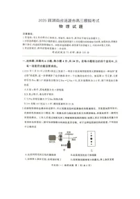 2025届湖南省娄底市涟源市高三下学期模拟预测（图片版）物理试题