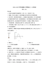 安徽省皖北县中联盟2024-2025学年高二下学期3月月考物理试题（解析版）