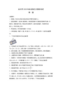 2025届湖南省永州市高三下学期三模物理试卷