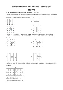 天津市滨海新区田家炳中学2024-2025学年高二下学期3月月考物理试题（原卷版+解析版）