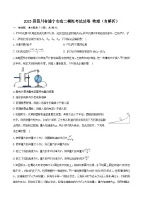 2025届四川省遂宁市高三模拟考试试卷 物理（含解析）