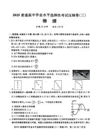 2025届湖南省普通高中学业水平选择性考试压轴卷（三） 物理试题（高考模拟）