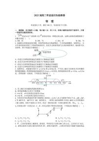 2025届湖南省长沙市第一中学高三下学期考前模拟训练物理试题（高考模拟）