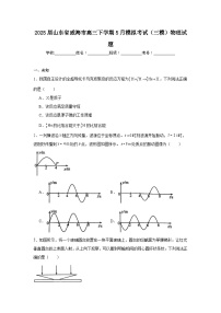 2025届山东省威海市高三下学期5月模拟考试（三模）物理试题（无答案）